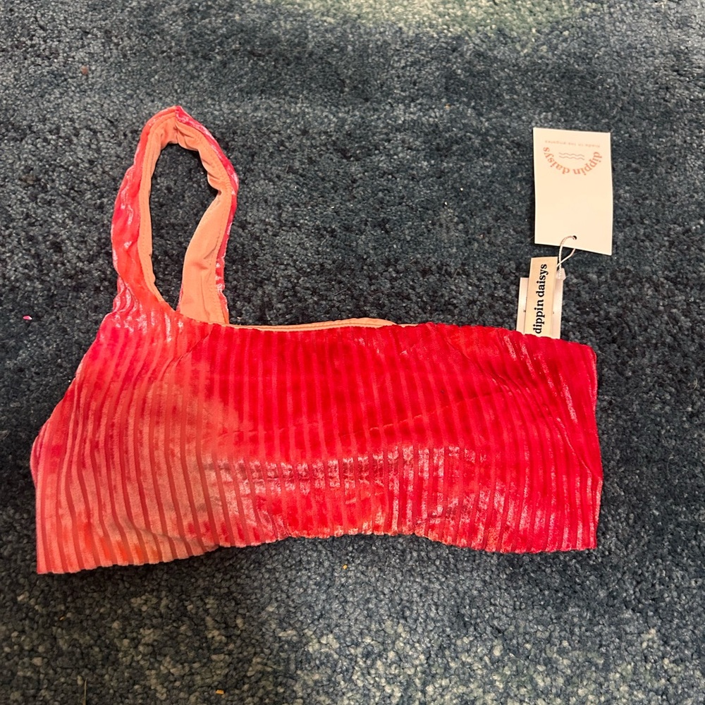 Dippin' Daisy's Vibrant Red Ribbed Top